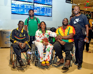 Soem members of Ghana’s para-athletes