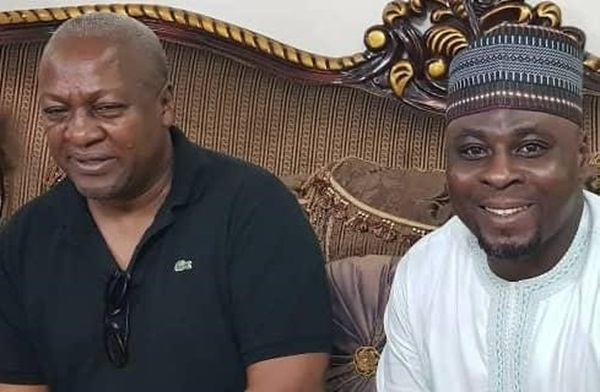 Chairmn FK (Right) with John Dramani Mahama