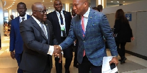 Nana Akufo-Addo and Samuel Okudzeto Ablakwa (right)