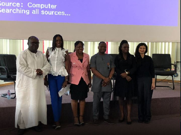 Dr Kenneth Ashigbey (L) in a photo with members of GSMA