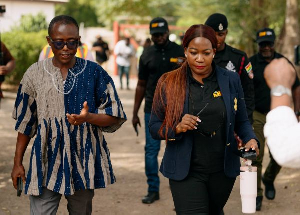 MIIF CEO Justina Nelson (R) captured during a visit to selected quarry sites