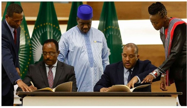 Ethiopian government and TPLF representatives sign a peace agreement