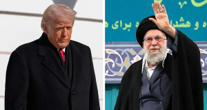 US President Donald Trump And Iran's Supreme Leader Ayatollah Ali Khamenei.png