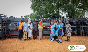 1,500 dual desks were donated to selected basic schools