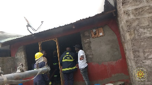 GNFS personnel managed to salvage one of the rooms from the fire