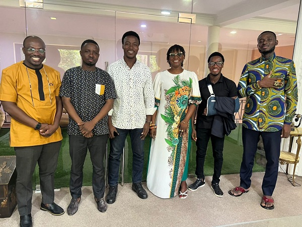 Juliet Asante with some executives who attended the meeting