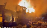 Multiple shops engulfed by fire at Accra Central