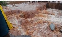 According to the traders, a downpour that hit the area collapsed the bridge about two months ago