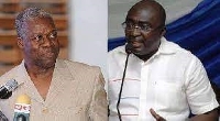 The late Kwesi Amissah-Arthur (left) and Dr. Mahamudu Bawumia
