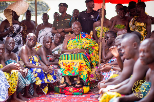 Oumfuo Osei Tutu II held a durbar at Manhyia Palace on Christmas Day