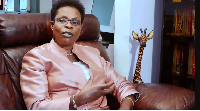 The Inspector General of Government (IGG), Ms Beti Kamya make gestures whiles speaking