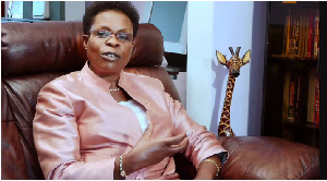 The Inspector General of Government (IGG), Ms Beti Kamya make gestures whiles speaking