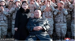 Kim Jong-un and im daughter