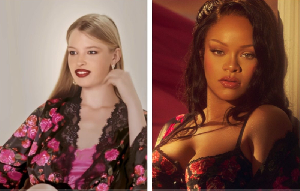 (L) Elon Musk's daughter, Vivian Wilson and Rihanna (R)
