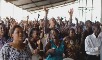 A file photo of people worshiping