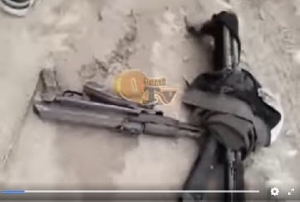 The guns of the armed robbers