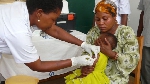 File photo of a child receiving malaria vaccine
