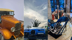 Some of the automobiles that were on display at the museum