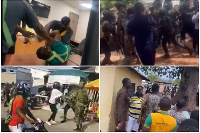 Scenes from recent clashes between officers of Ghana's security services