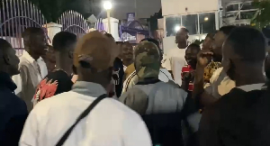 The officers dressed in mufti were dancing and singing in solidarity with the GWR contender