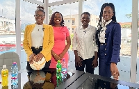 L-R: Dziedzorm Sogli, Grace Yaa Agyeman, Victoria Kyei Baffour and Paula Amma Broni