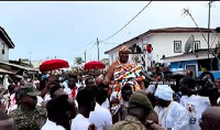 Screenshot of a video of Nii Ayi-Bonte's final public appearance