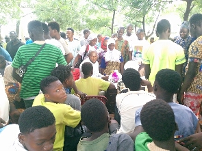 Residents of West Mamprusi participate in the EC's voter registration exercise