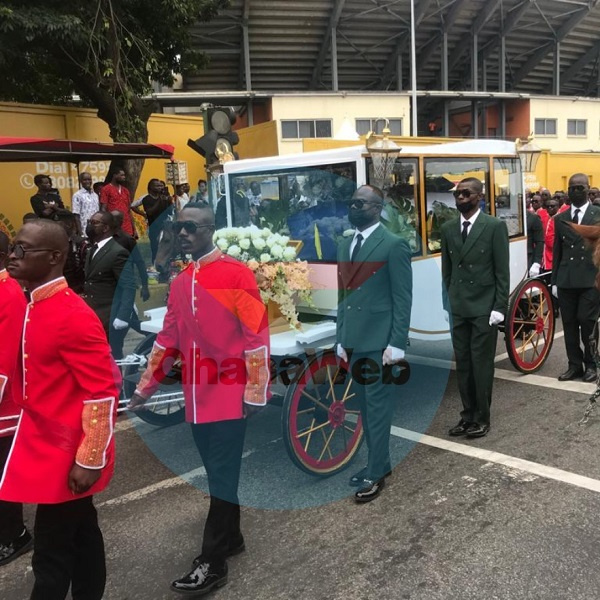 Arrival of Reverend Anthony Boakye's body