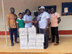 The staff and management of the Kpandai ECG Hospital received the items with immense gratitude