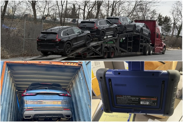 Stolen cars linked to the ring on shipping containers in Baltimore destined for Ghana