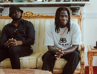 Stonebwoy (right) and his road manager