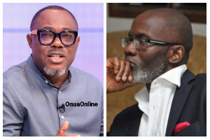 A photo collage of Professor Gyampo [L] and Gabby Asare Otchere-Darko