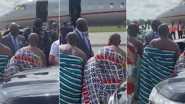 Earlier today, the Asantehene Otumfuo Osei Tutu II had an audience with  King Charles III at Buckingham Palace ahead of King Charles III's…