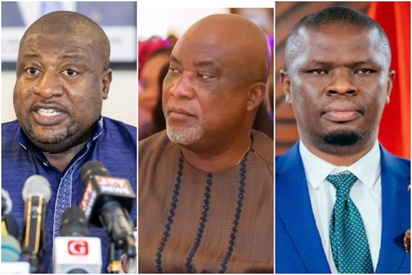 (L-R) Henry Nana Boakye (Nana B), Hopeson Adorye and Mustapha Ussif