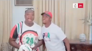 NDC supporters in the viral advert