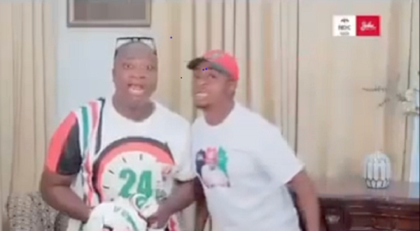 NDC supporters in the viral advert