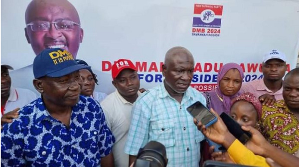 Supporters of  Vice President Dr. Mahamudu Bawumia in the Savannah Region