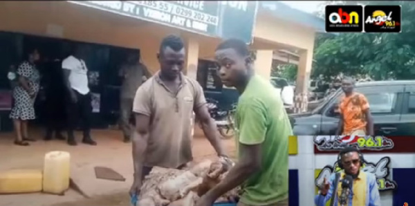 The suspects were arrested in an uncompleted building having killed one of the pigs