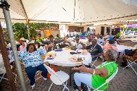 Members of the Vibrant Aging Community Center at the event