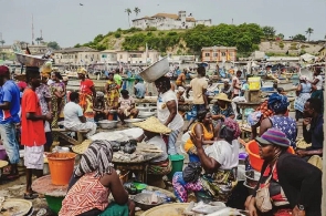 A market in Ghana