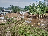 Residents have been displaced after the Akosombo dam spillage
