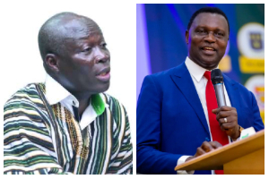 Former Sports Minister, Nii Lante Vanderpuye [L] and Dr Yaw Osei Adu-Twum