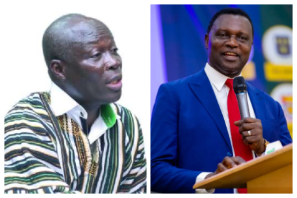 Former Sports Minister, Nii Lante Vanderpuye [L] and Dr Yaw Osei Adu-Twum