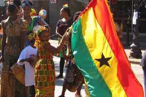 The flag of Ghana