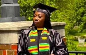 Crystal Kafui Asimenu is a Ghanaian student in the US