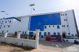 A view of the ultramodern 2,500‑seater PIWC Trasacco church