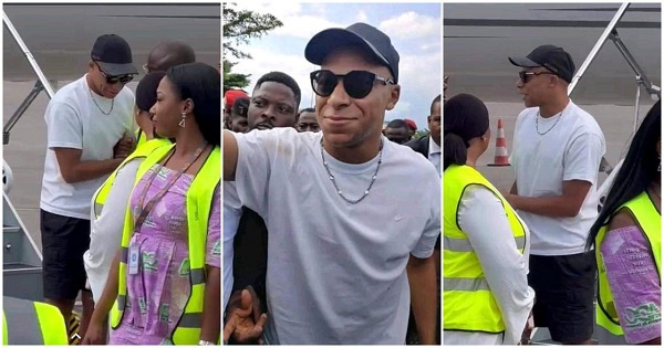 Paris Saint Germain superstar Kylian Mbappe arrives in Cameroon