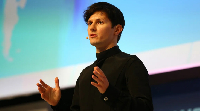 Telegram founder and CEO Pavel Durov speaks at a conference in Barcelona, Spain, on Feb. 23, 2016