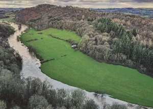 A picture of River Wye located along the Welsh-English border