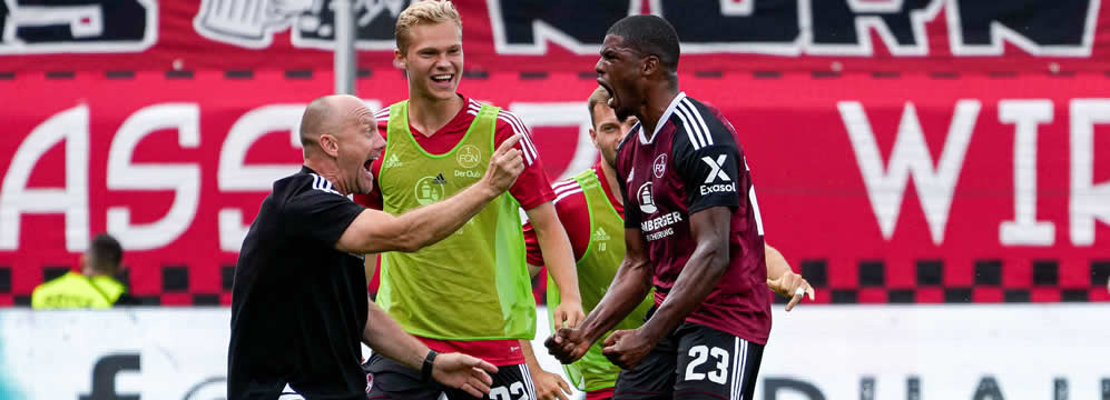 Kwadwo Duah scored a late goal to save FC Nurnberg from defeat